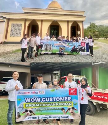 Qurban Bersama TDM Tulang Bawang Barat Untuk Konsumen Loyal dalam Program WOW Customer 2026